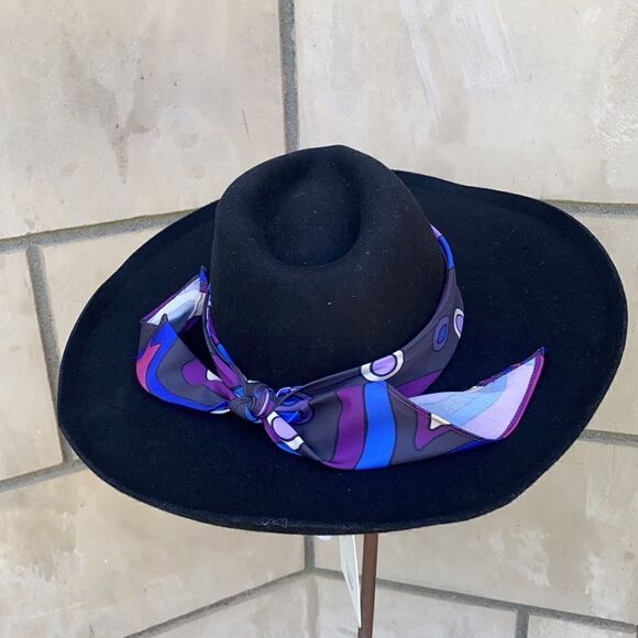 Free People X Lack of Color Melodic Felt Black Fedora Size S - Picture 2 of 6